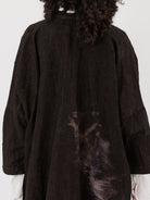 GASA Plant Embroidered Haori Jacket in Brown Black - GASA at Worthwhile - shop JACKET