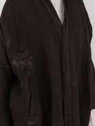 GASA Plant Embroidered Haori Jacket in Brown Black - GASA at Worthwhile - shop JACKET