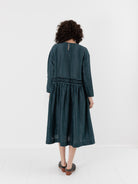 GASA Gathered Dress in Abyssal Blue - GASA at Worthwhile - shop DRESS