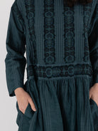 GASA Gathered Dress in Abyssal Blue - GASA at Worthwhile - shop DRESS