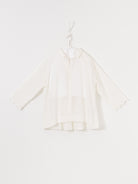 GASA Lace Sleeves Shirt in Off White - GASA at Worthwhile - shop TOP
