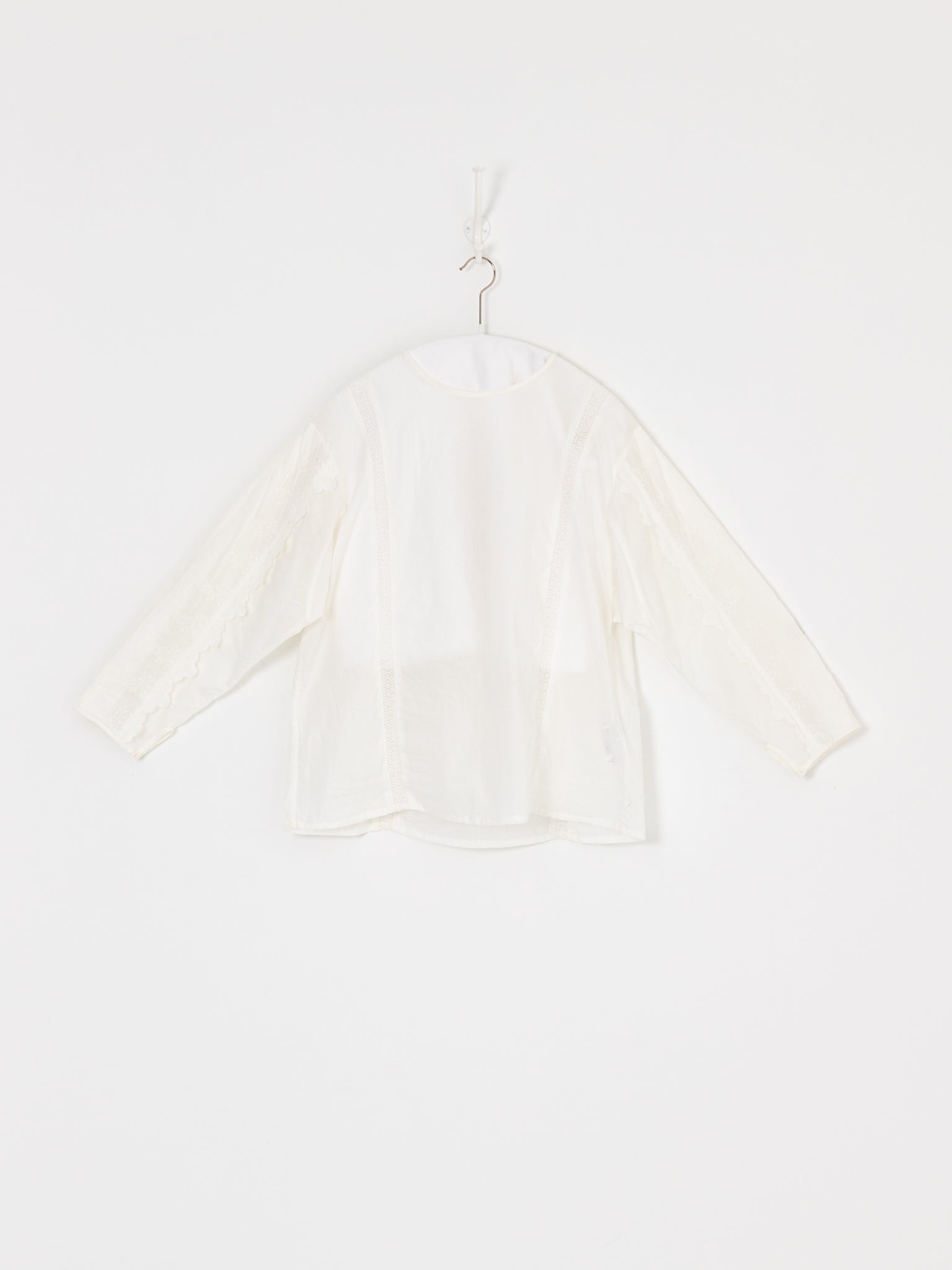 GASA Box Sleeves Blouse in Off White - GASA at Worthwhile - shop TOP