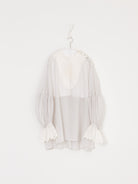 GASA Embroidered Yoke Blouse in Antique White - GASA at Worthwhile - shop TOP