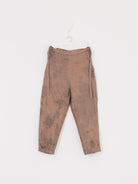 GASA Plant Printed Slim Pants in Terracotta Beige - GASA at Worthwhile - shop PANT