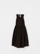 GASA Plant Embroidered Dress in Brown Black - GASA at Worthwhile - shop DRESS