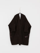 GASA Plant Embroidered Haori Jacket in Brown Black - GASA at Worthwhile - shop JACKET