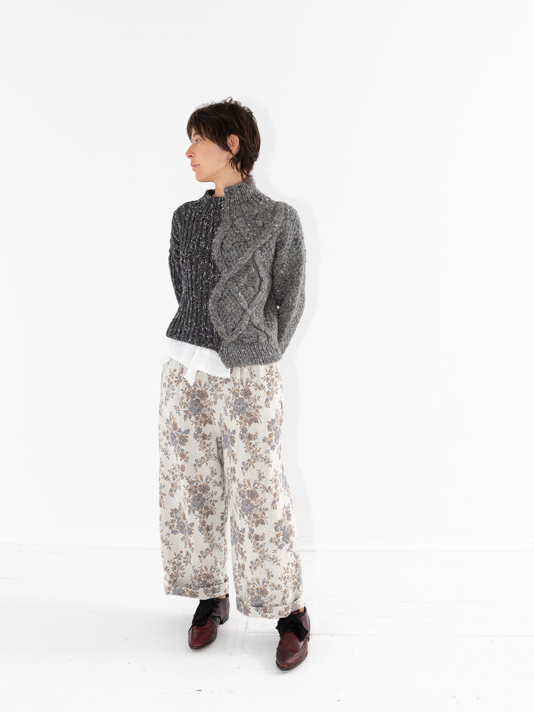 Gasa Lace Asymmetry Sweater - Worthwhile