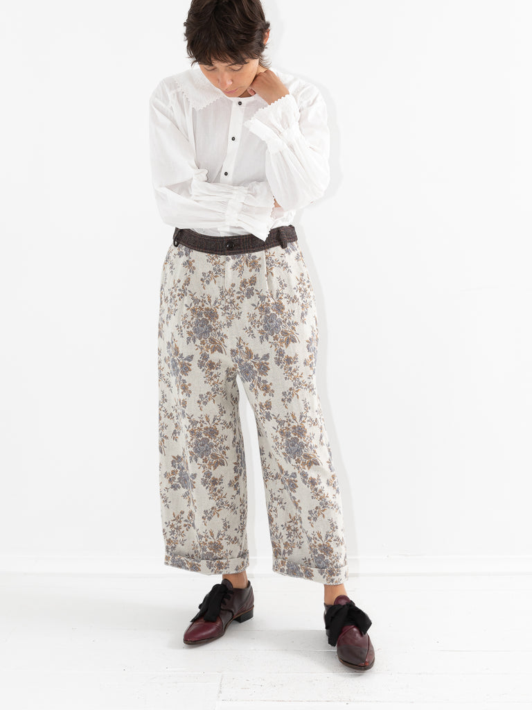 Gasa Wide Pant, Flower - Worthwhile