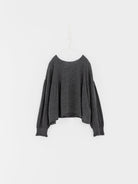 GASA Gathered Sleeve Sweater in Top Gray - GASA at Worthwhile - shop TOP