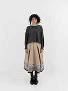 GASA Gathered Sleeve Sweater in Top Gray - GASA at Worthwhile - shop TOP