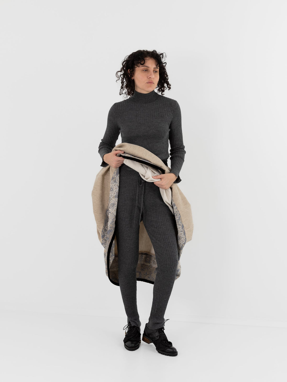 GASA Knit Leggings in Top Gray - GASA at Worthwhile - shop LEGGINGS