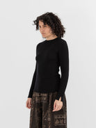 GASA Knit Pullover in Black - GASA at Worthwhile - shop TOP
