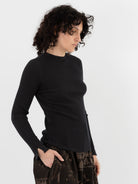 GASA Knit Pullover in Black - GASA at Worthwhile - shop TOP