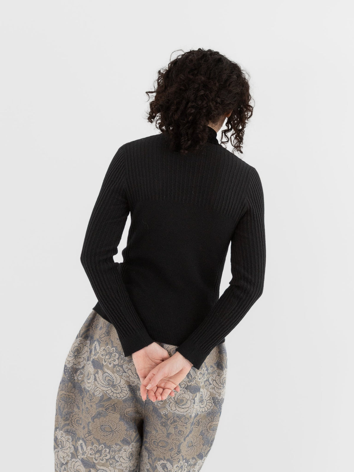 GASA Knit Turtleneck Sweater in Black - GASA at Worthwhile - shop TOP