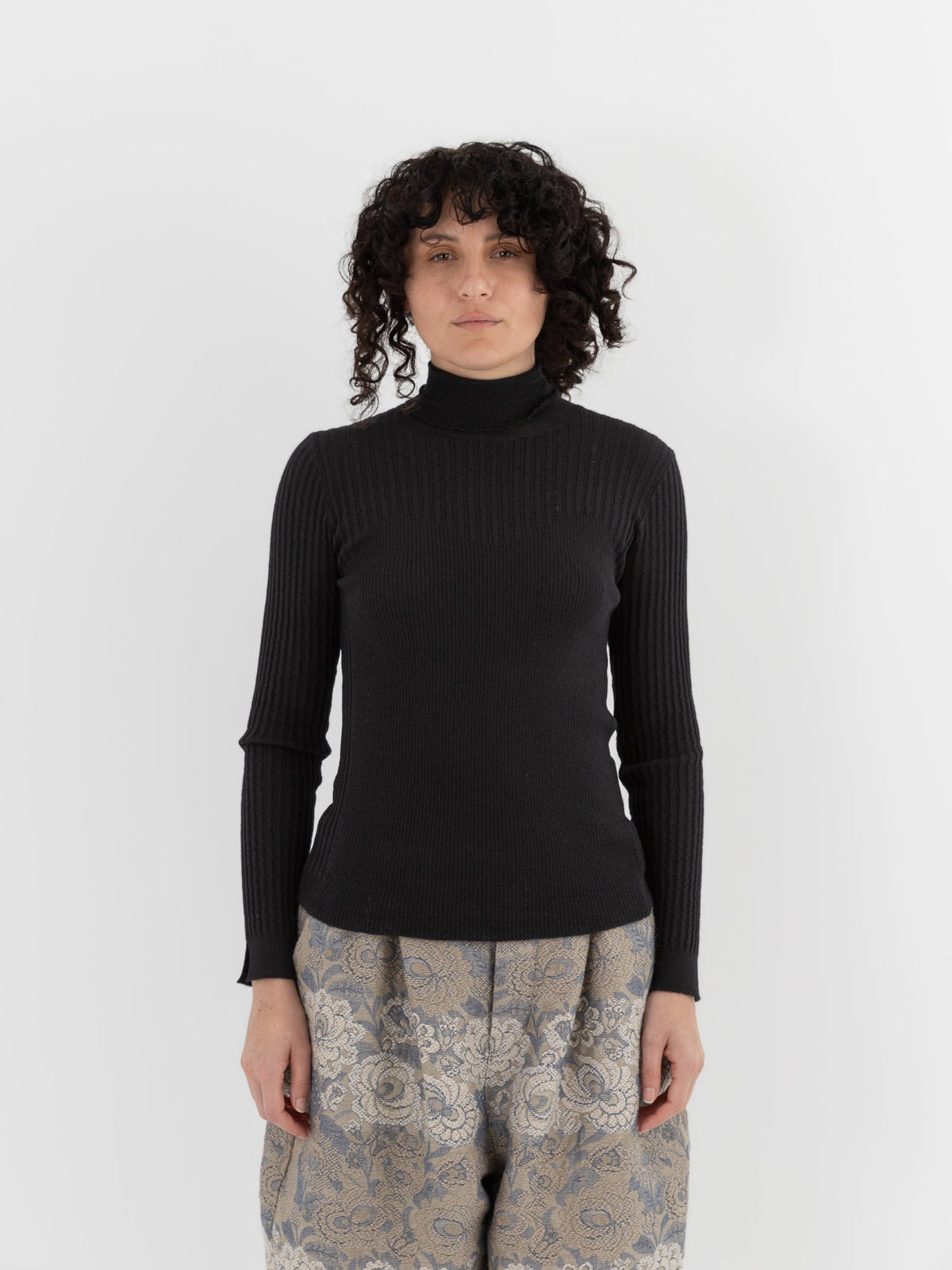 GASA Knit Turtleneck Sweater in Black - GASA at Worthwhile - shop TOP