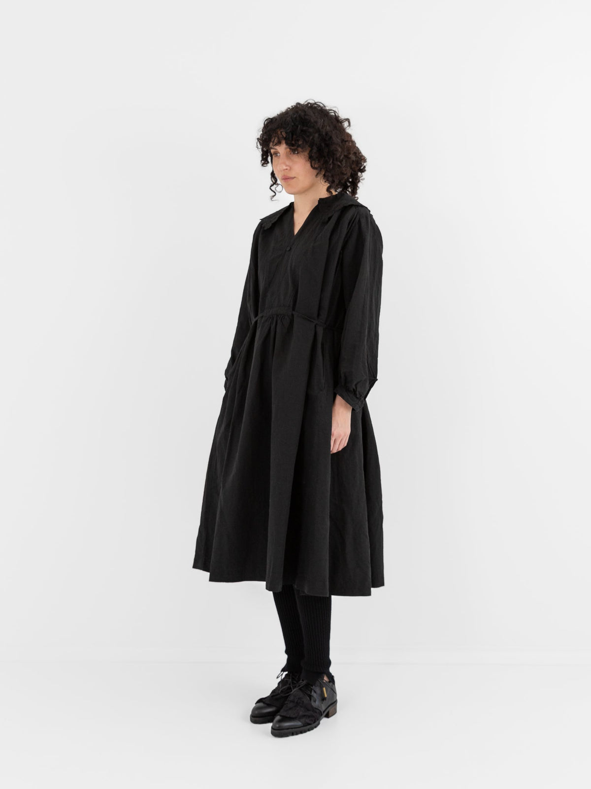 GASA Lace Collar Dress in Black - GASA at Worthwhile - shop DRESS