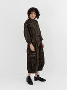 GASA Pant in Dark Brown x Beige - GASA at Worthwhile - shop PANT
