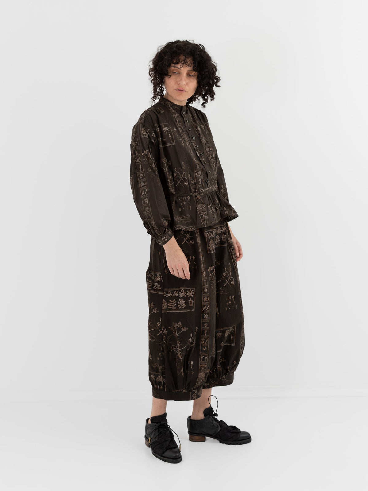 GASA Pant in Dark Brown x Beige - GASA at Worthwhile - shop PANT
