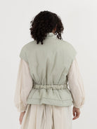 GASA Quilted Vest in Pale Green - GASA at Worthwhile - shop VEST