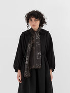 GASA Shawl in Dark Brown x Beige - GASA at Worthwhile - shop SCARF
