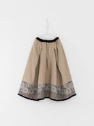 GASA Tucked Skirt in Beige Flower - GASA at Worthwhile - shop SKIRT