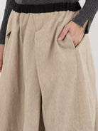 GASA Tucked Skirt in Beige Flower - GASA at Worthwhile - shop SKIRT