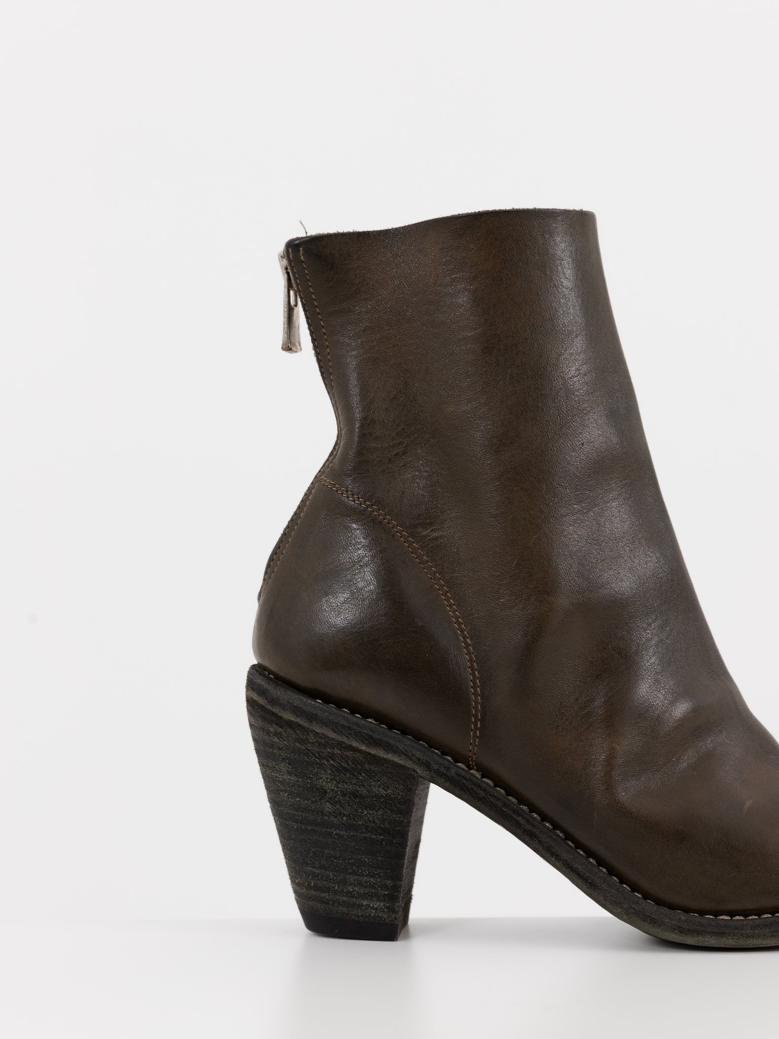 Guidi Open Toe Boot 3006C in Olive - GUIDI at Worthwhile - shop BOOT