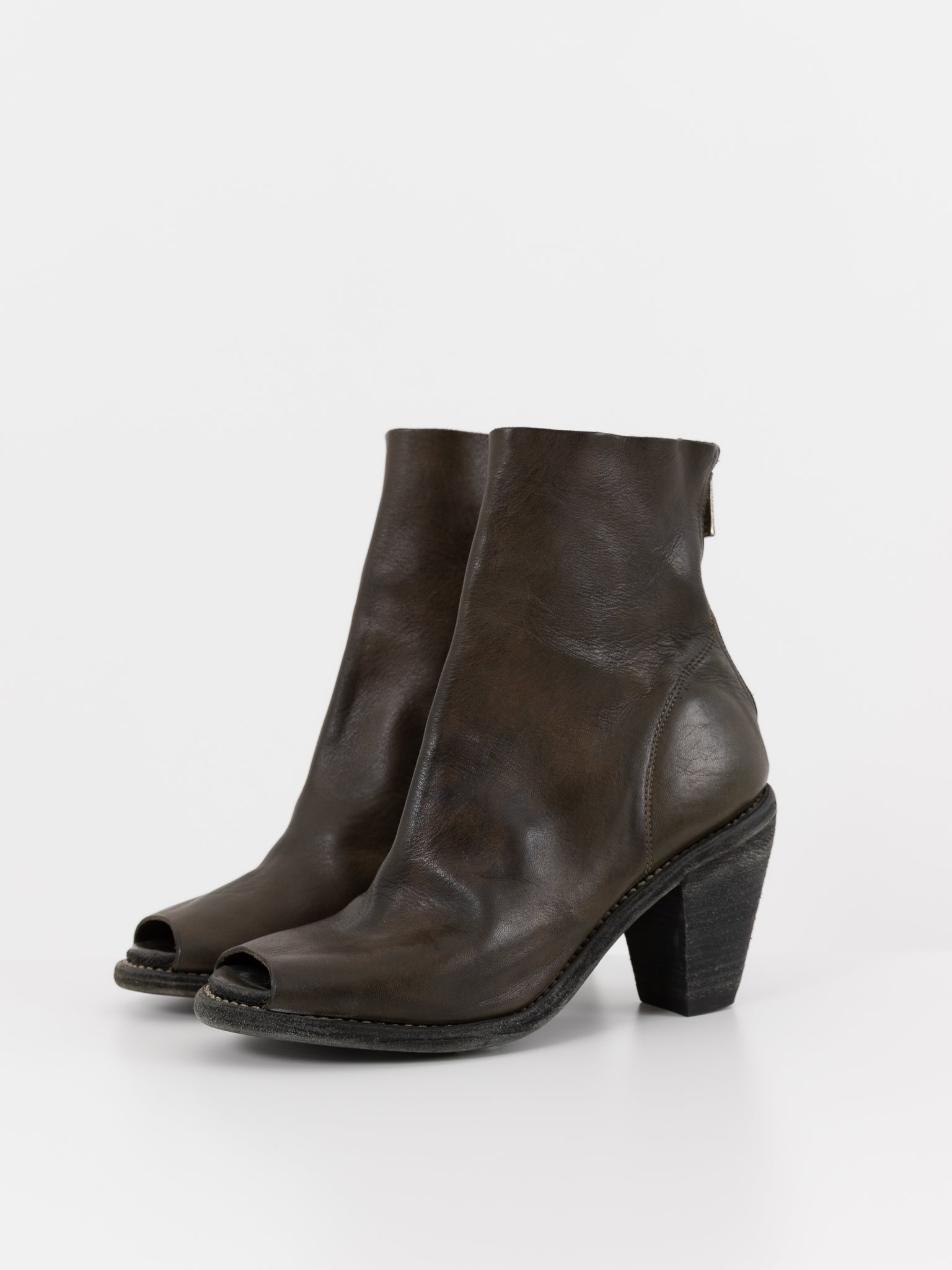 Guidi Open Toe Boot 3006C in Olive - GUIDI at Worthwhile - shop BOOT