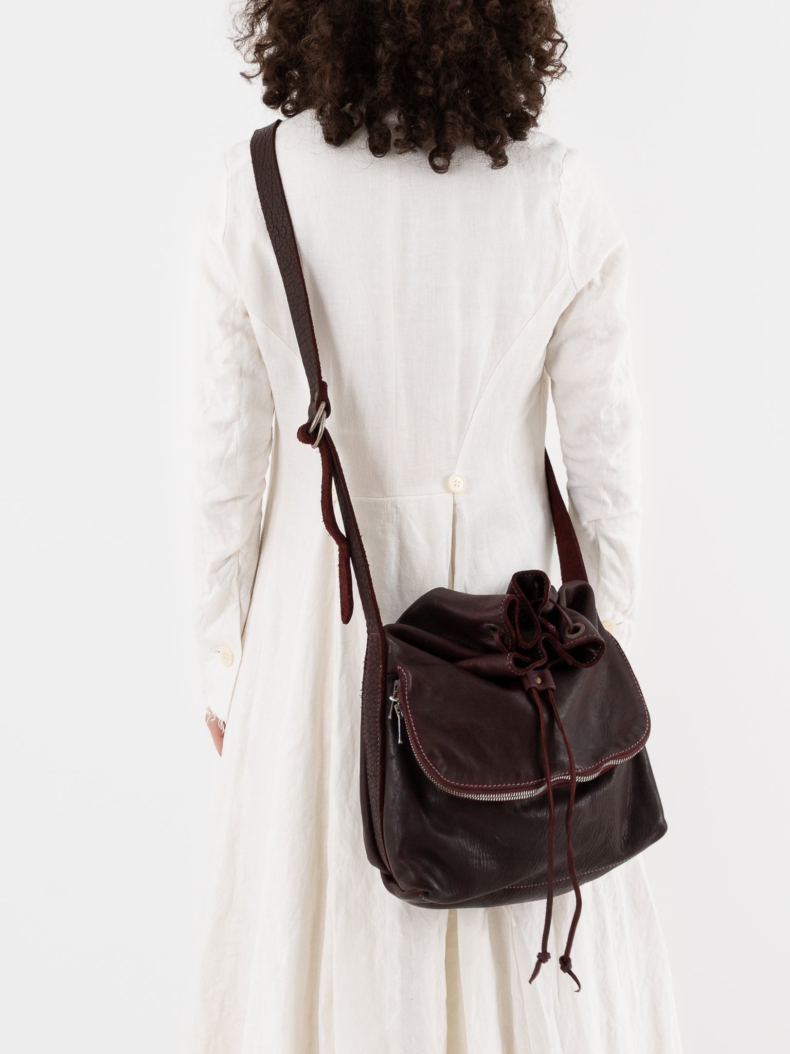 Guidi Messenger Shoulder Bag MLT02 in Burgundy - GUIDI at Worthwhile - shop BAG