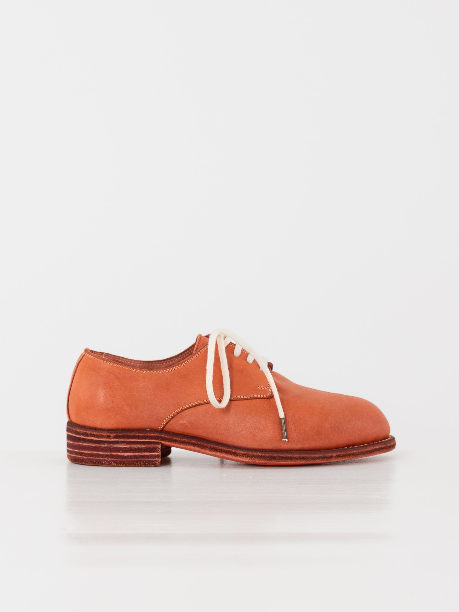 Guidi Vintage Ball Derby 112 in Coral - GUIDI at Worthwhile - shop SHOES