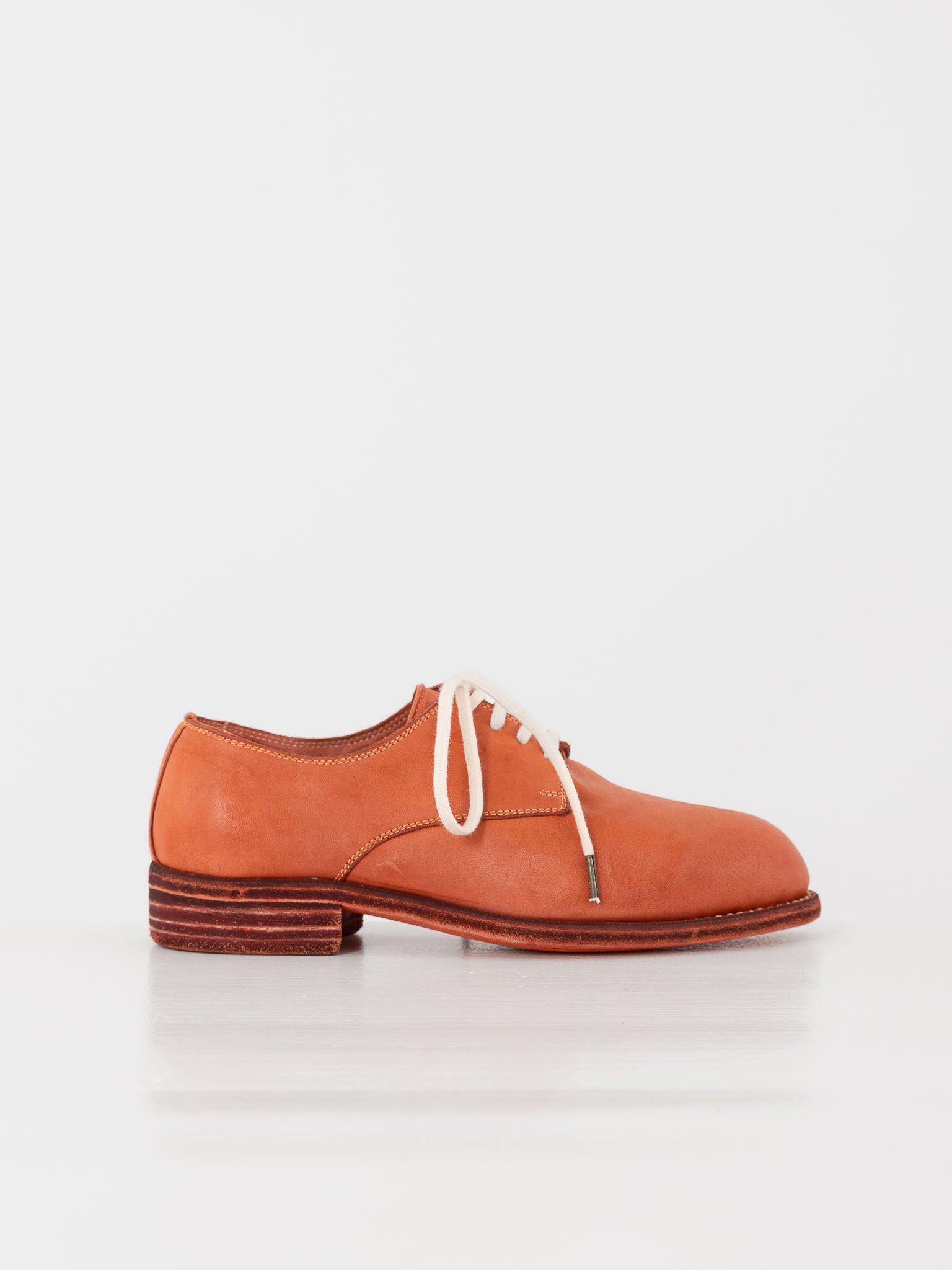 Guidi Vintage Ball Derby 112 in Coral - GUIDI at Worthwhile - shop SHOES