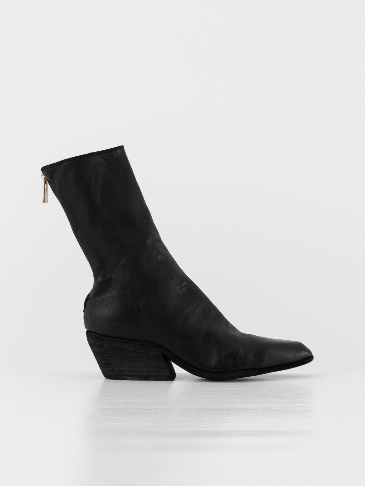 Guidi Back Zip Boot TX08 in Black at Worthwhile