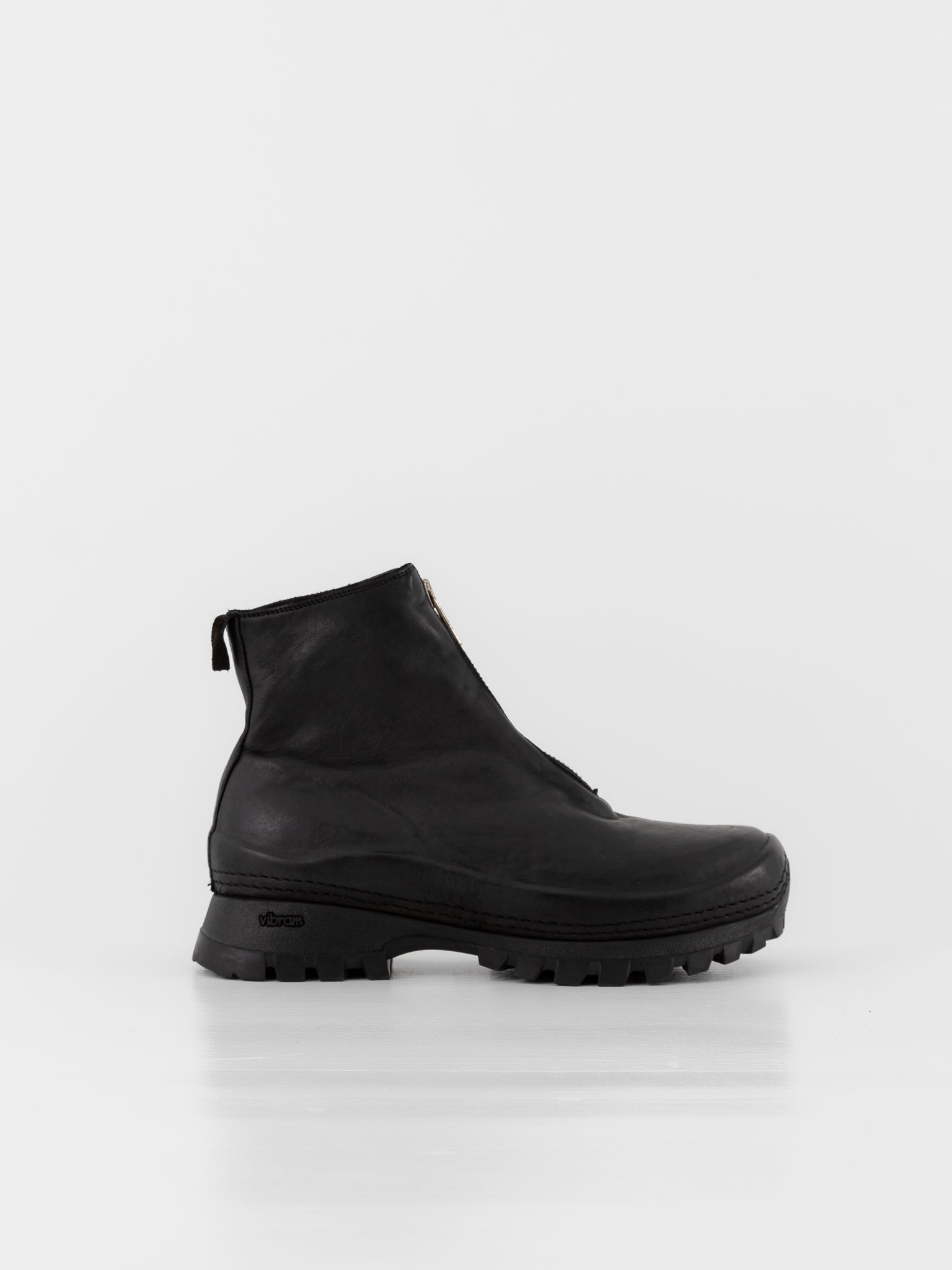 Guidi Front Zip Sneaker Boot VS01, Black - Worthwhile - GUIDI