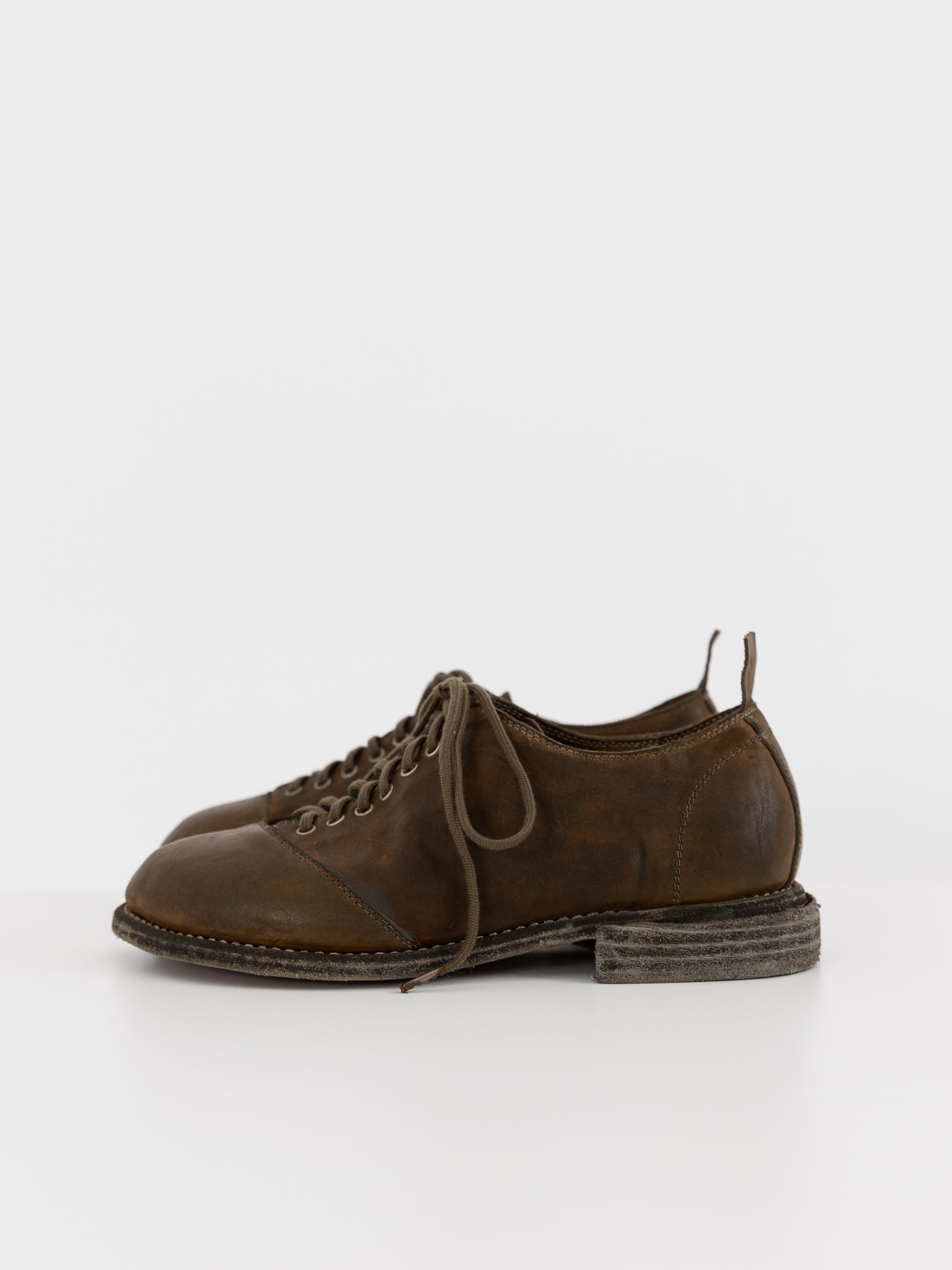 Guidi Lace Up Derby RC02 in Ginger Root at Worthwhile