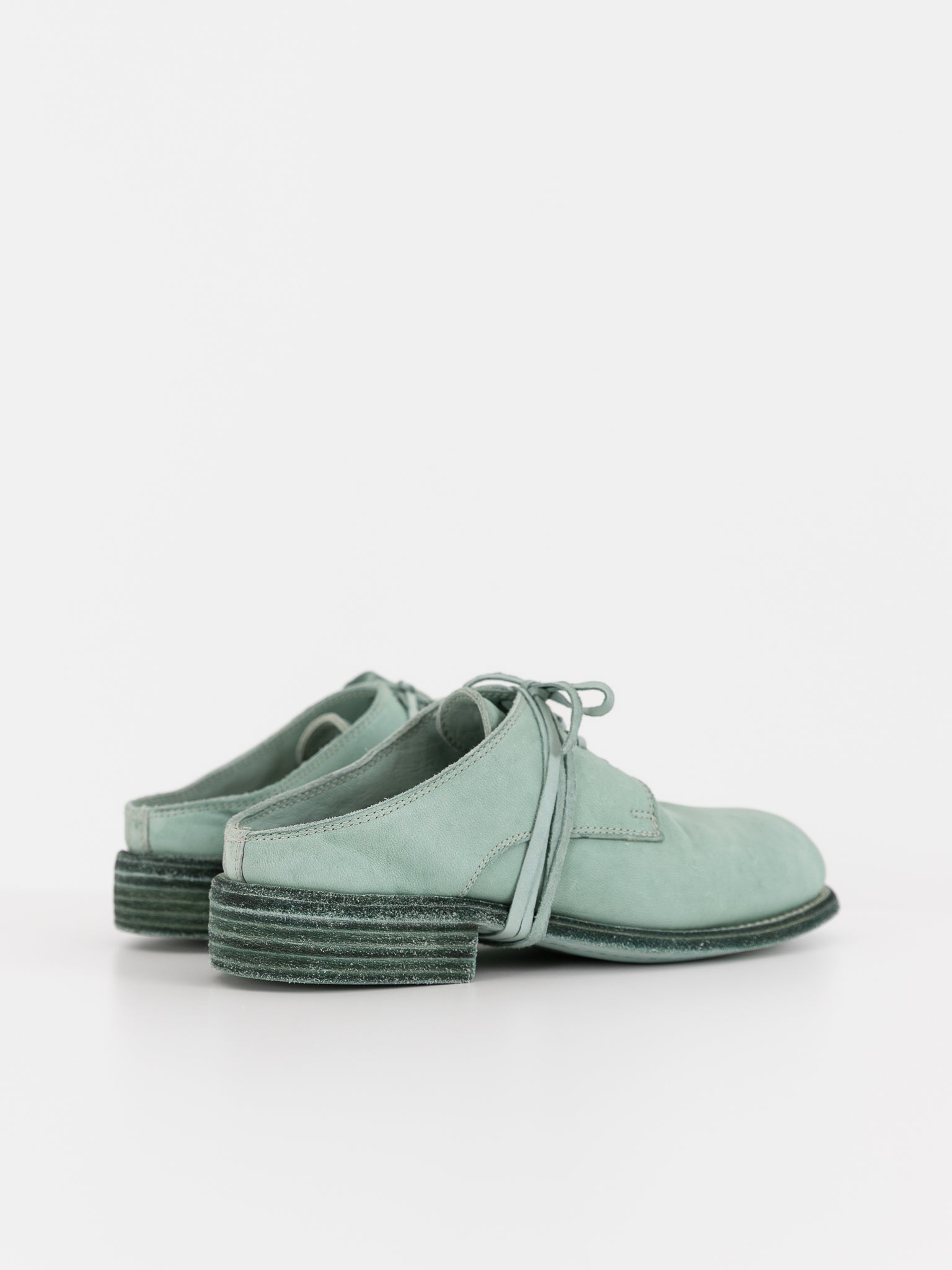 Guidi Open Back Oxford 992SB in Aqua - GUIDI at Worthwhile - shop SHOES