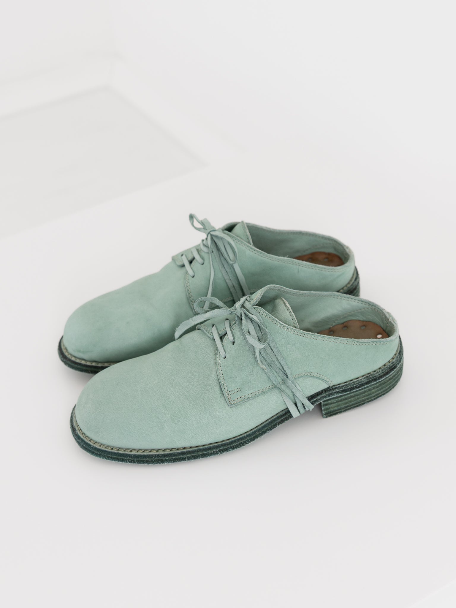 Guidi Open Back Oxford 992SB in Aqua - GUIDI at Worthwhile - shop SHOES