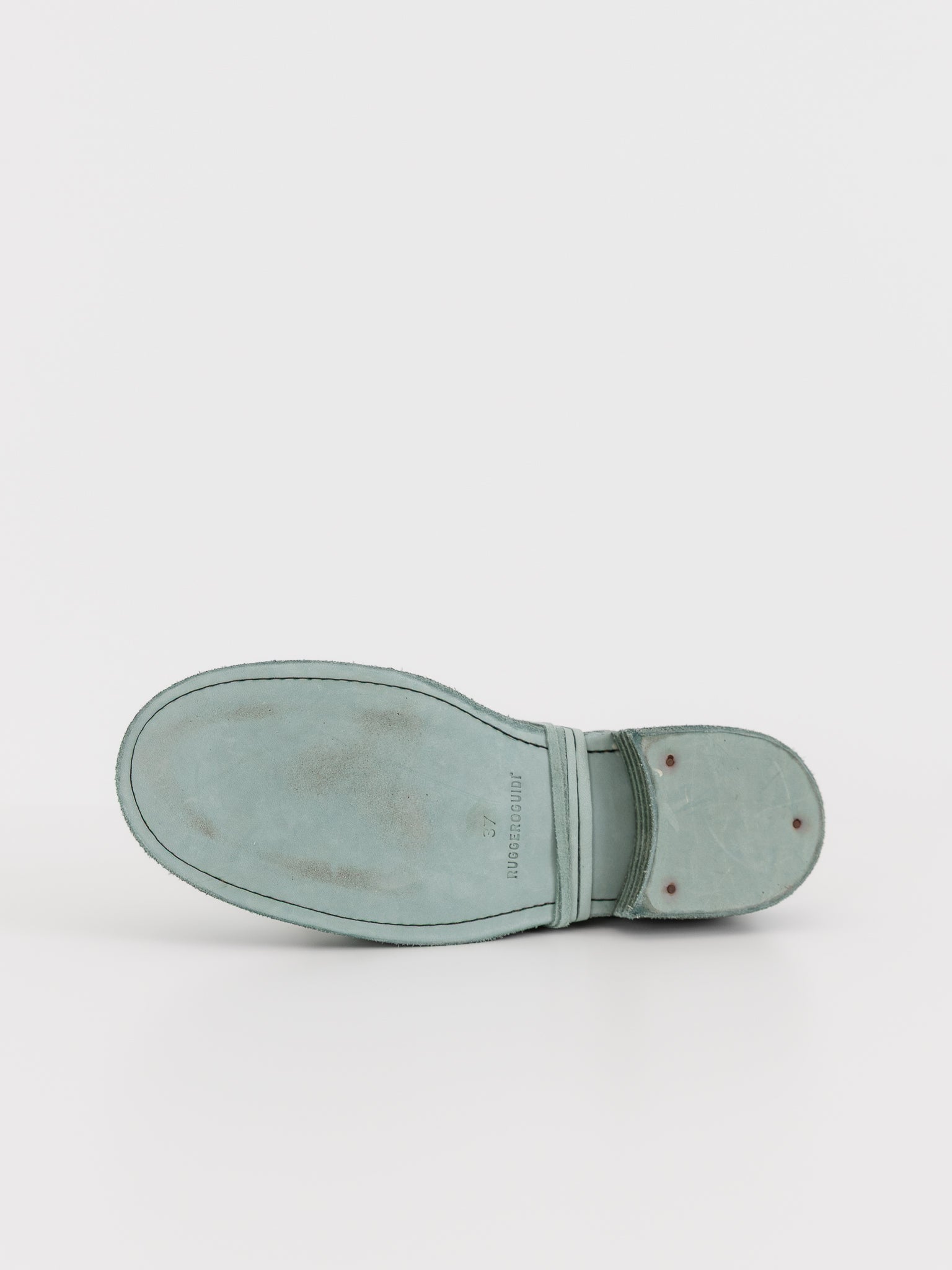 Guidi Open Back Oxford 992SB in Aqua - GUIDI at Worthwhile - shop SHOES