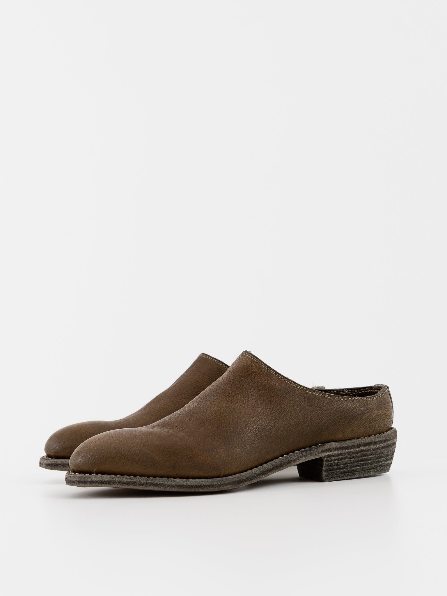 Guidi Texan Sabot VG01 in Ginger Root - GUIDI at Worthwhile - shop SHOES