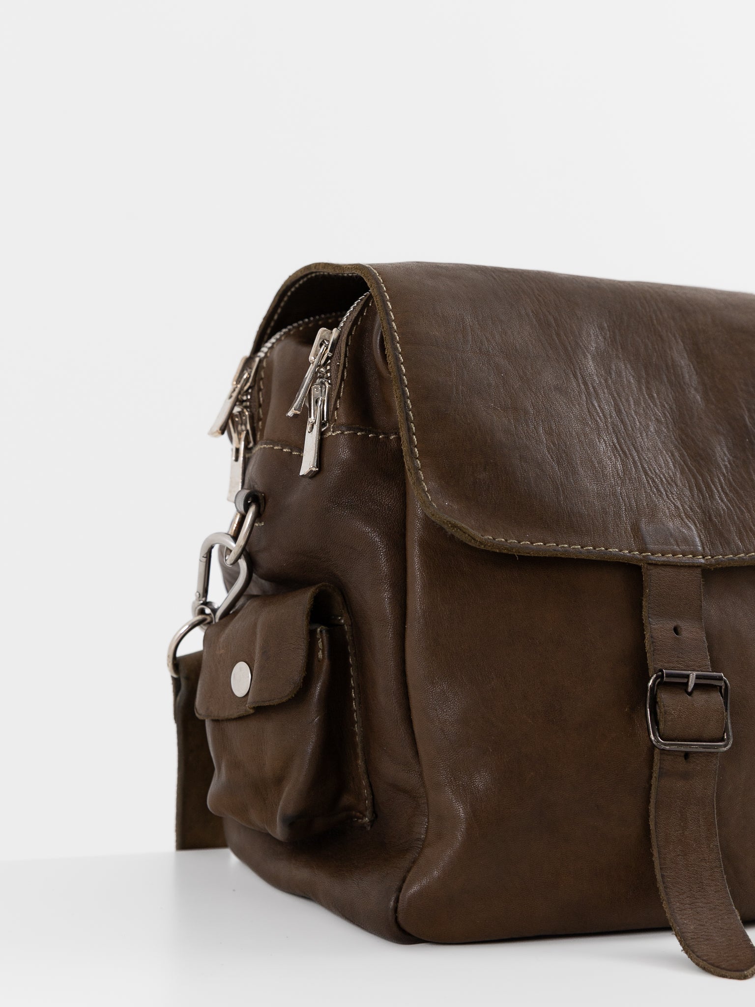 Guidi Zipped Bag BR03 in Ginger Root at Worthwhile