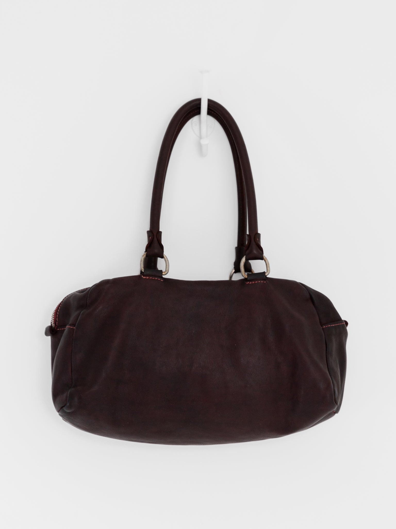Guidi Medium Golf Handle Bag GO04 in Burgundy at Worthwhile