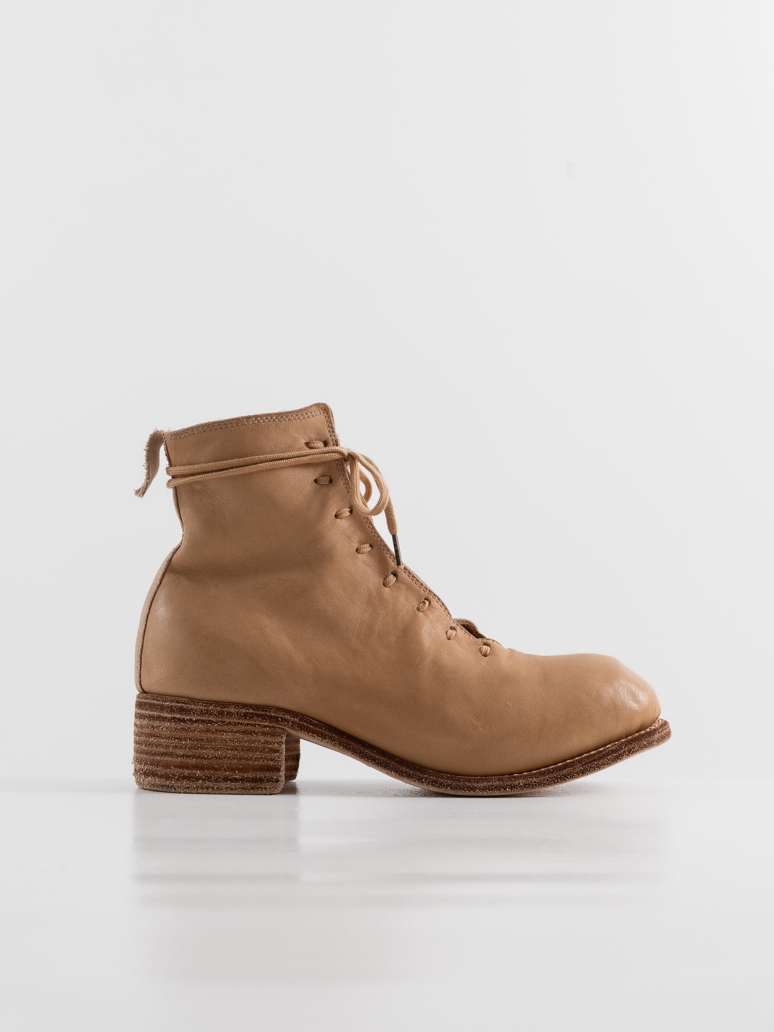 Guidi Lace Up Boot PL11L in Tan - GUIDI at Worthwhile - shop BOOT