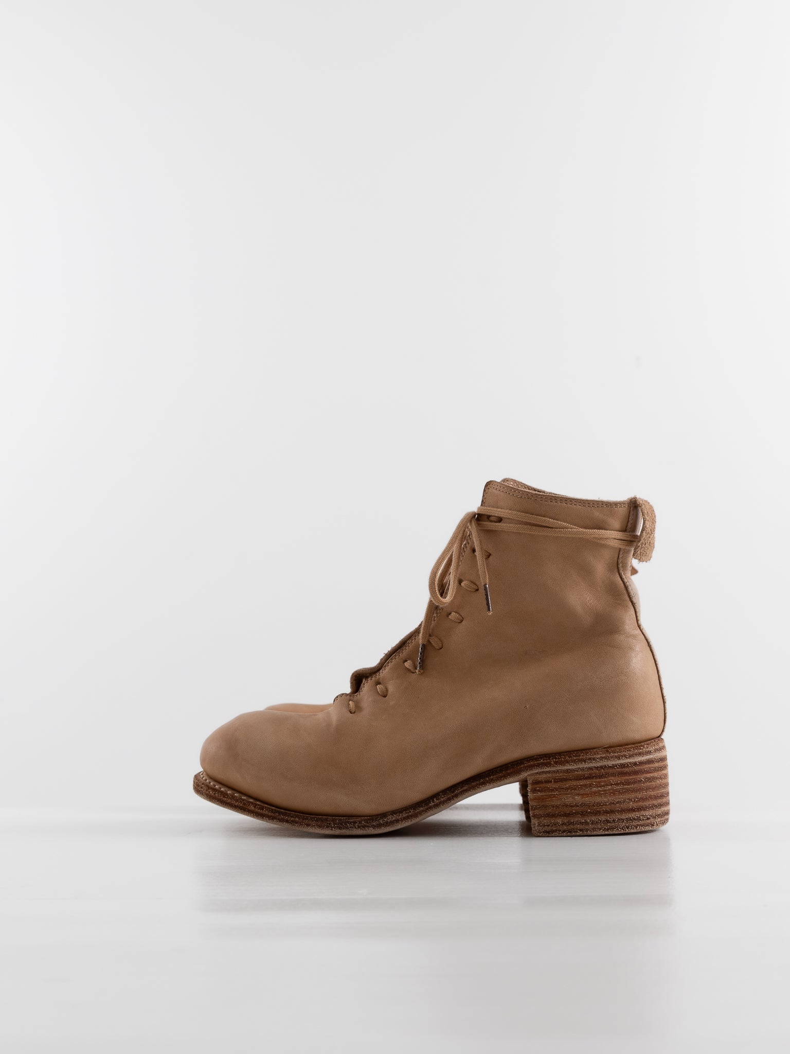 Guidi Lace Up Boot PL11L in Tan - GUIDI at Worthwhile - shop BOOT