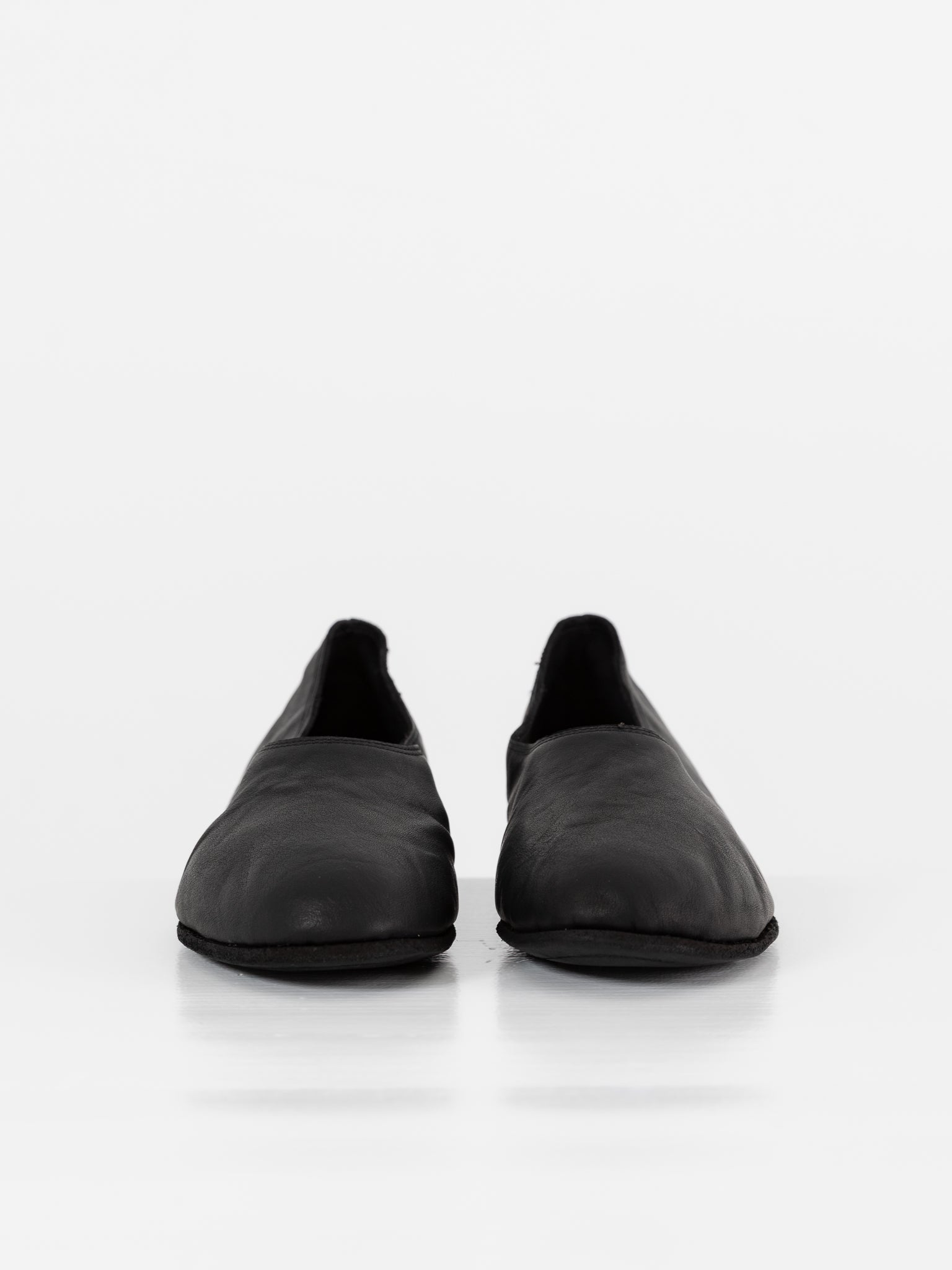 未使用 EMATYTE Worker Shoes guidi leather Guidi Ballerina Flat 626R in Black at Worthwhile