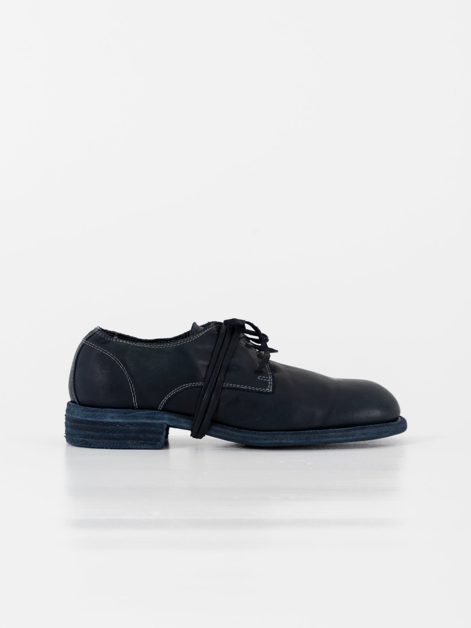 Guidi Classic Derby 992 in Navy Blue - GUIDI at Worthwhile