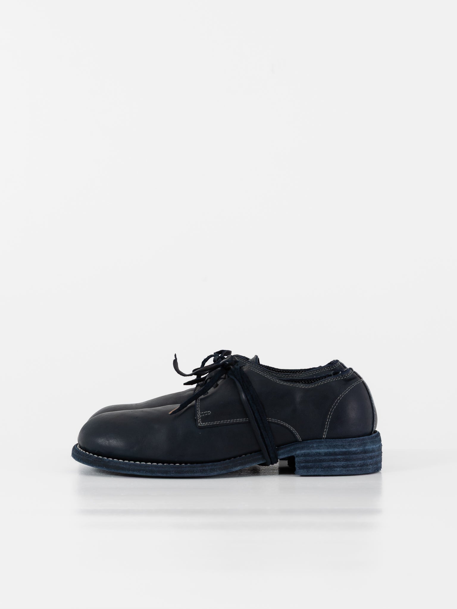 Guidi Classic Derby 992 in Navy Blue - GUIDI at Worthwhile