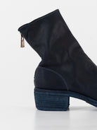 Guidi Back Zip Boot 796Z in Navy Blue - GUIDI at Worthwhile