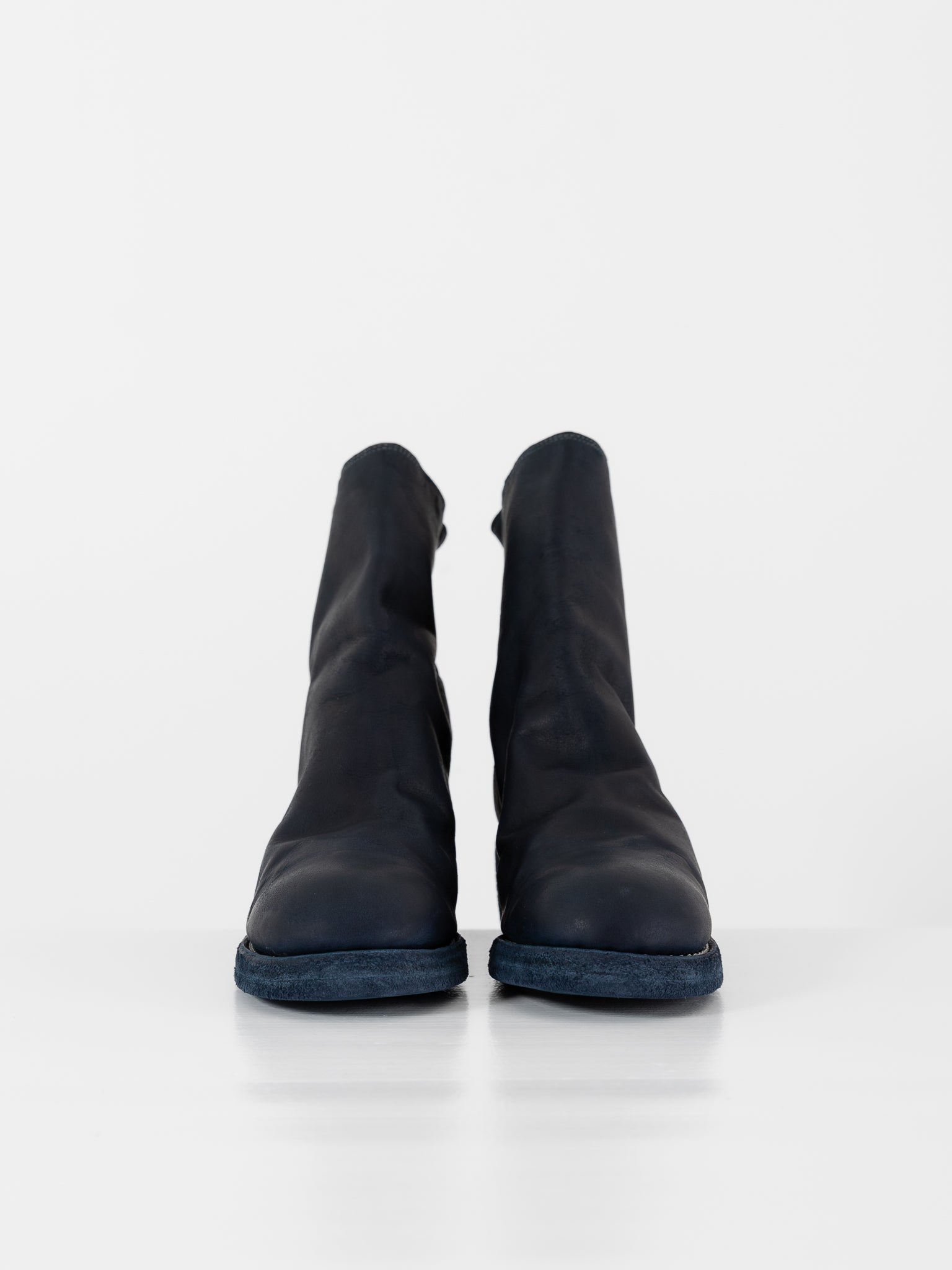 Guidi Back Zip Boot 796Z in Navy Blue at Worthwhile