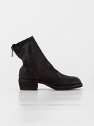 Guidi Back Zip Boot 796Z in Dark Brown - GUIDI at Worthwhile