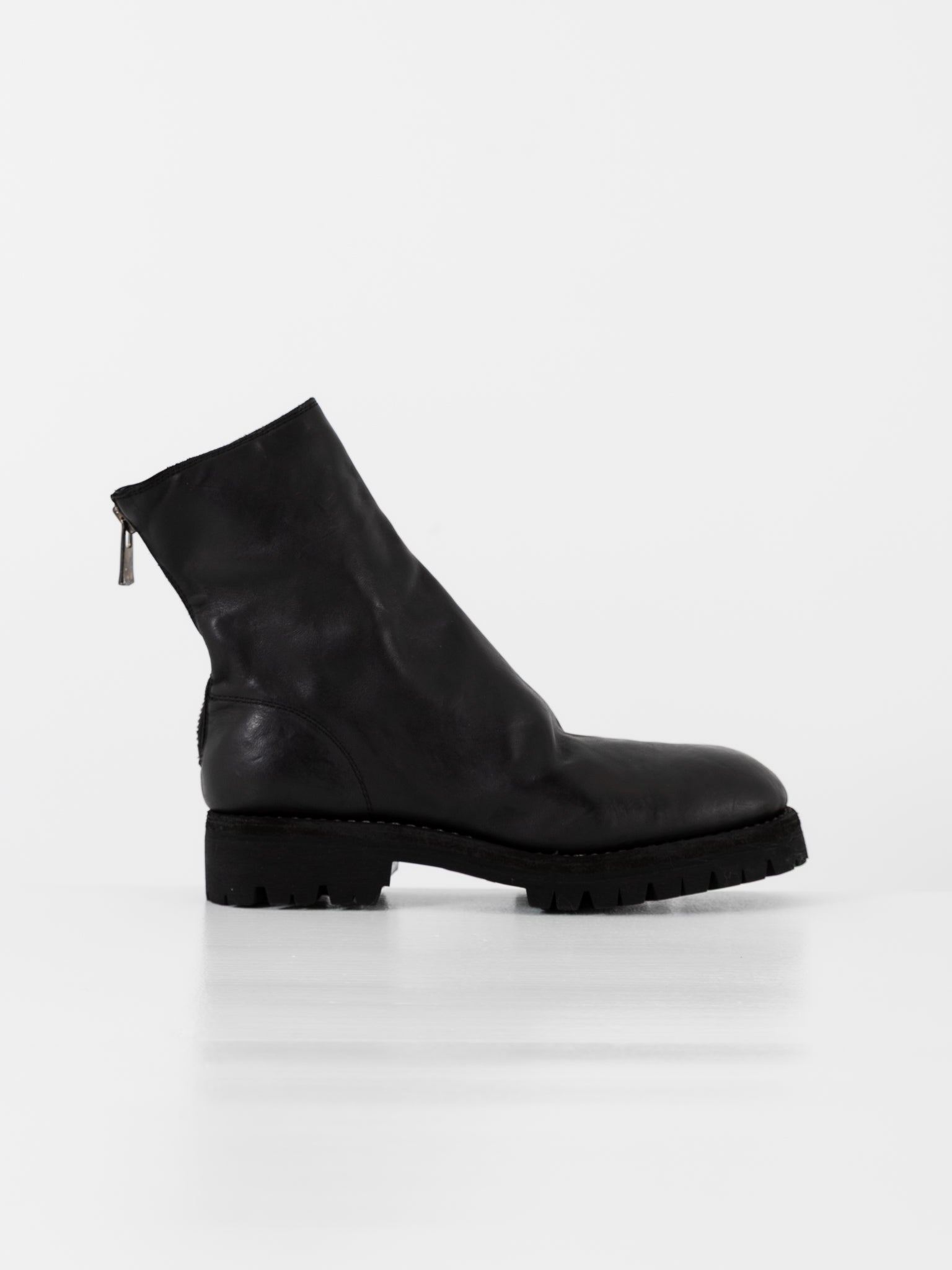 Guidi Back Zip Boot 796V in Black - GUIDI at Worthwhile