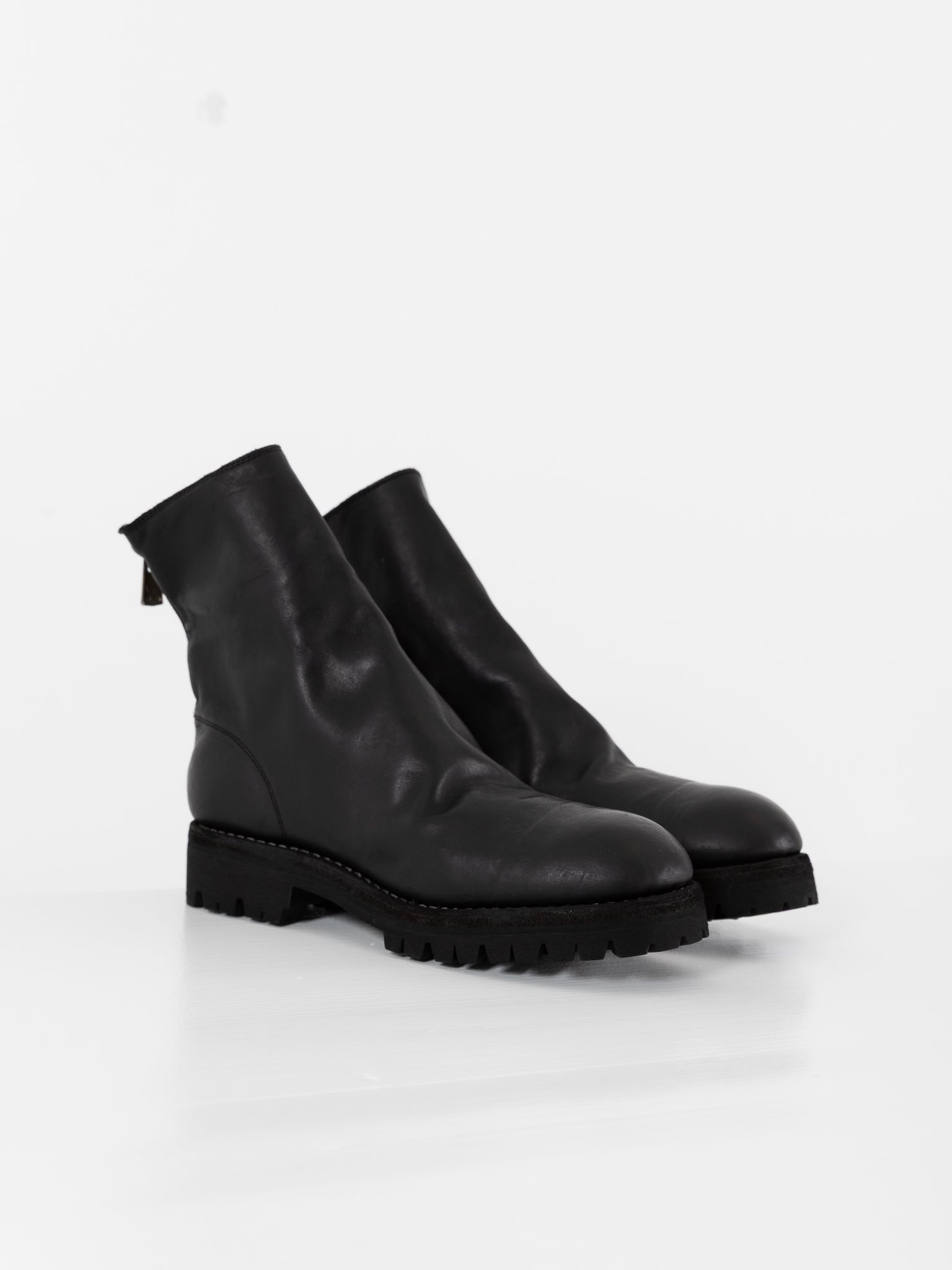 Guidi Back Zip Boot 796V in Black - GUIDI at Worthwhile